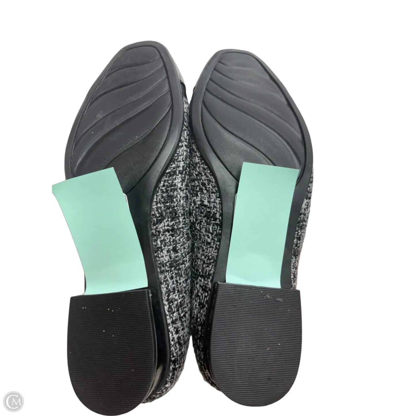 Shoes Flats By Clarks In Black & Grey, Size: 8