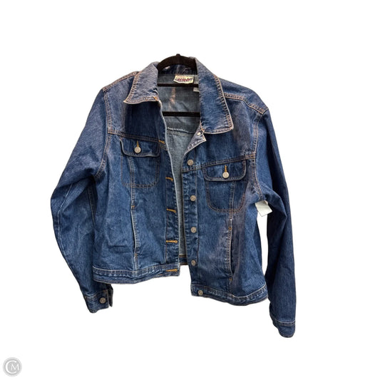 Jacket Denim By Bill Blass In Blue, Size: L