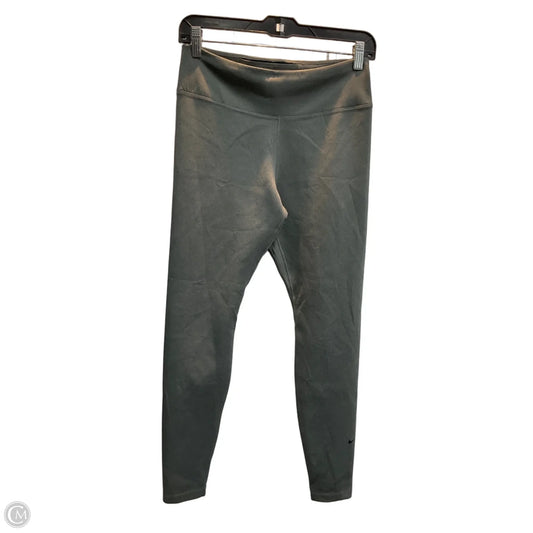 Athletic Leggings By Nike In Grey, Size: M