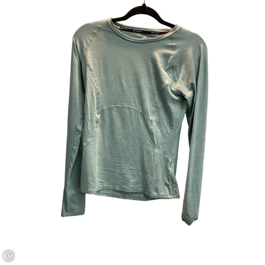 Athletic Top Long Sleeve Crewneck By Spyder In Green, Size: S
