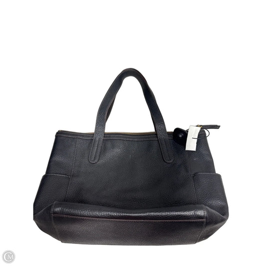 Handbag Leather By Fossil, Size: Medium