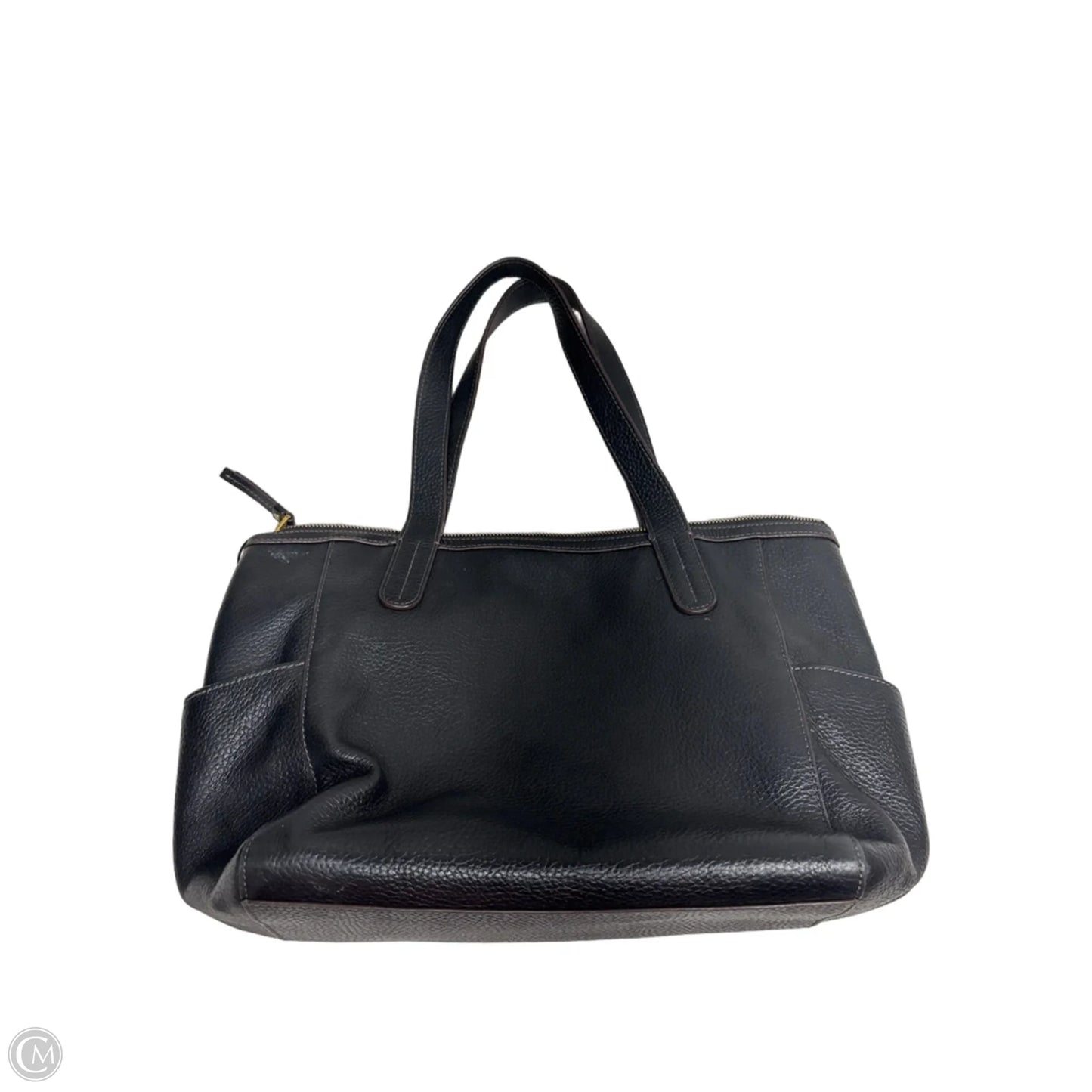 Handbag Leather By Fossil, Size: Medium