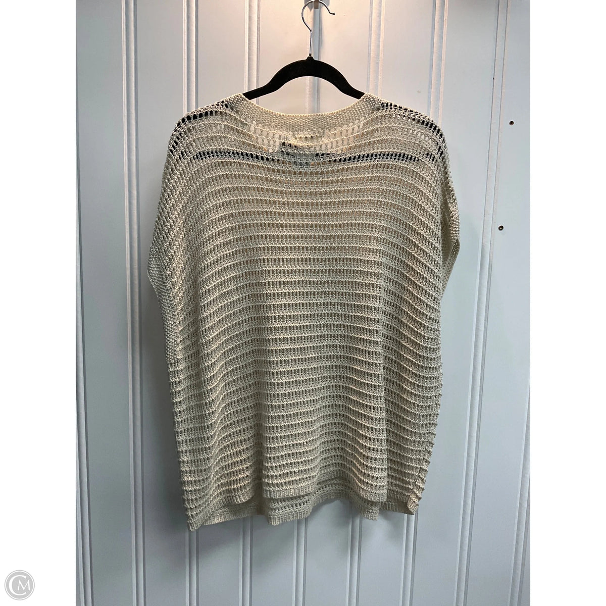 Sweater Short Sleeve By Max Studio In Beige, Size: M