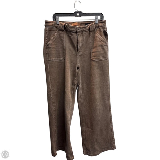 Jeans Wide Leg By Judy Blue In Brown, Size: 16