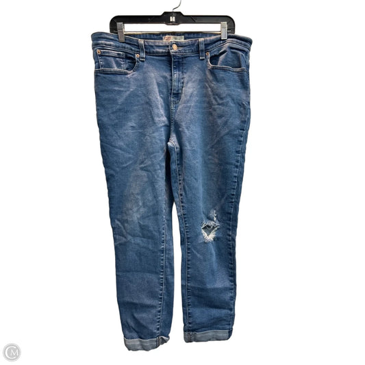 Jeans Boyfriend By Levis In Blue, Size: 14