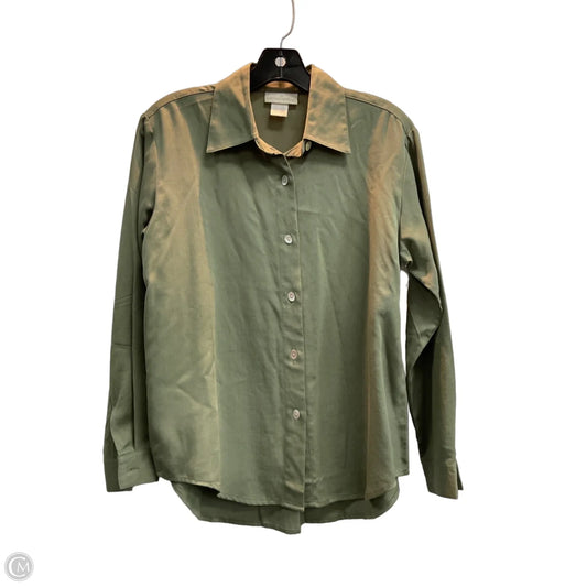 Blouse Long Sleeve By Soft Surroundings In Green, Size: Xs
