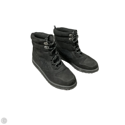 Boots Ankle Flats By Clothes Mentor In Black, Size: 8.5