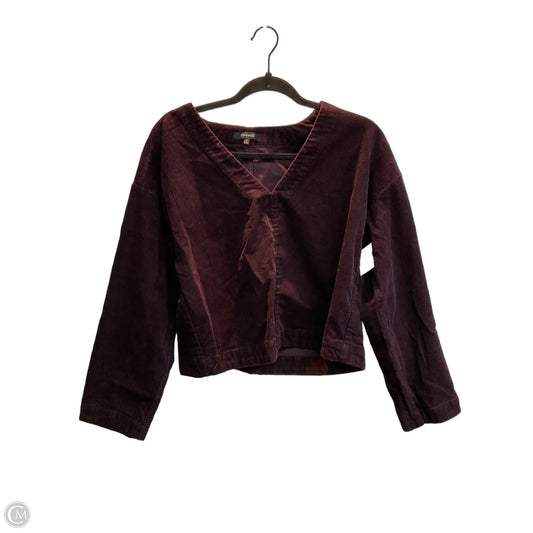 Top 3/4 Sleeve By Madewell In Purple, Size: M