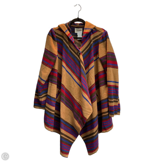 Coat Wool By Maison Jules In Striped Pattern, Size: L