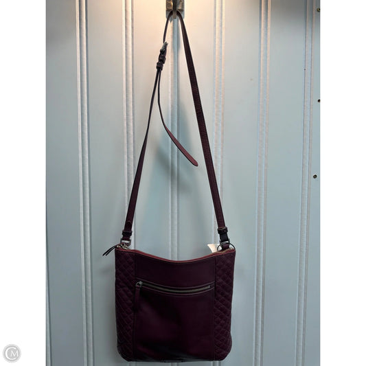 Handbag Leather By Vera Bradley, Size: Medium