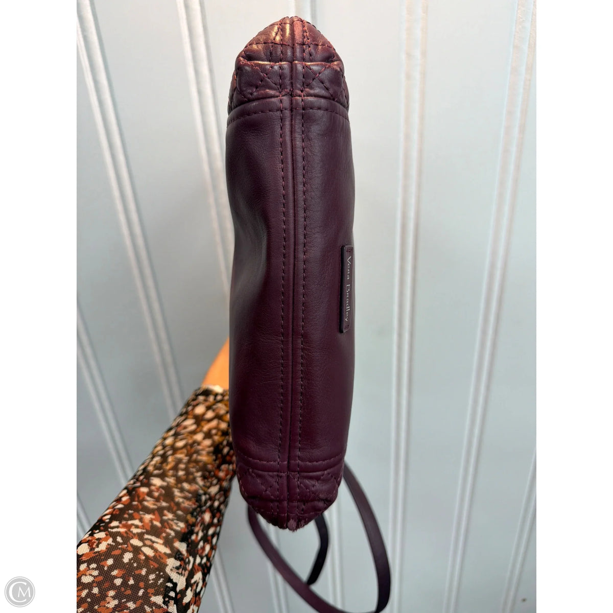 Handbag Leather By Vera Bradley, Size: Medium
