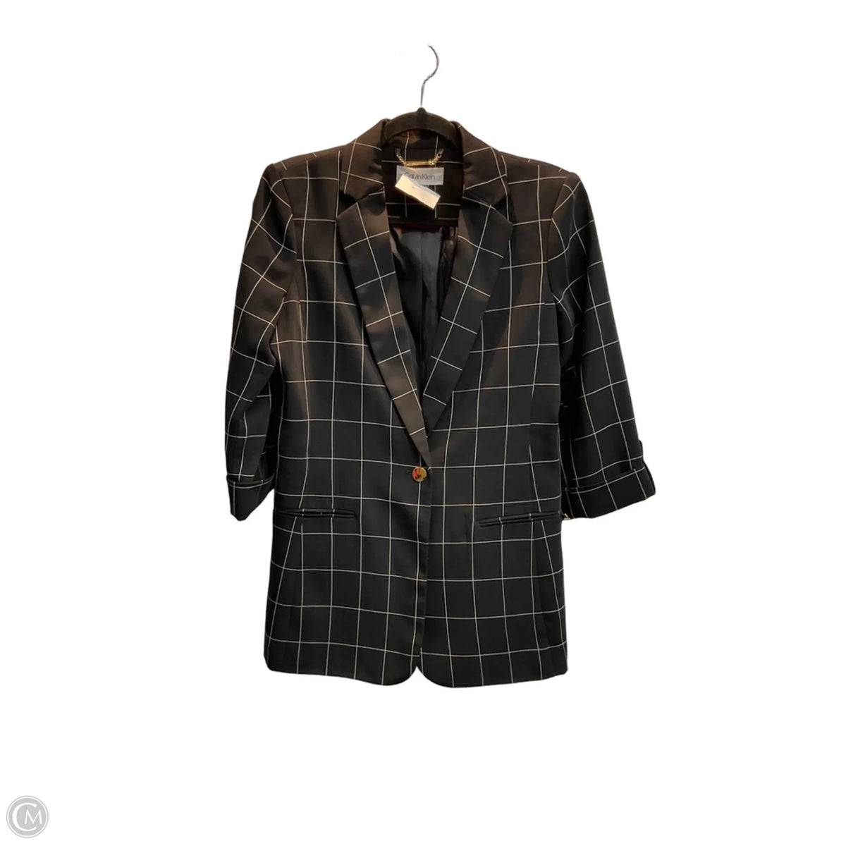 Blazer By Calvin Klein In Black, Size: 4