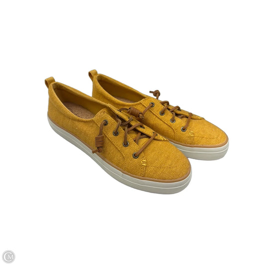Shoes Athletic By Sperry In Yellow, Size: 9