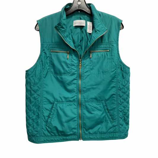 Vest Puffer & Quilted By Alfred Dunner In Green, Size: M