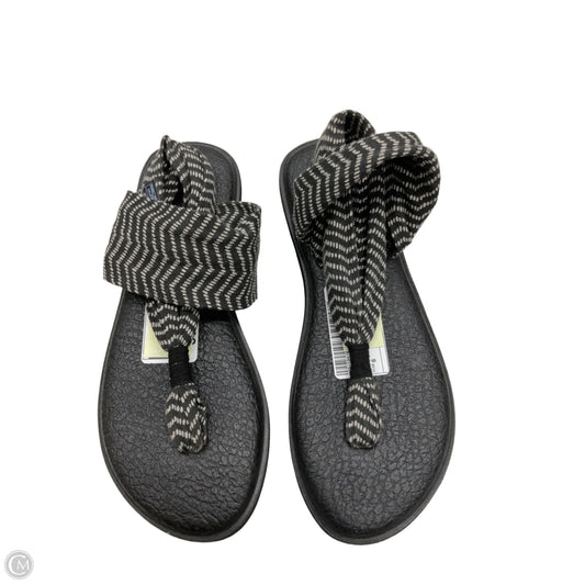 Sandals Flats By Sanuk In Grey, Size: 6