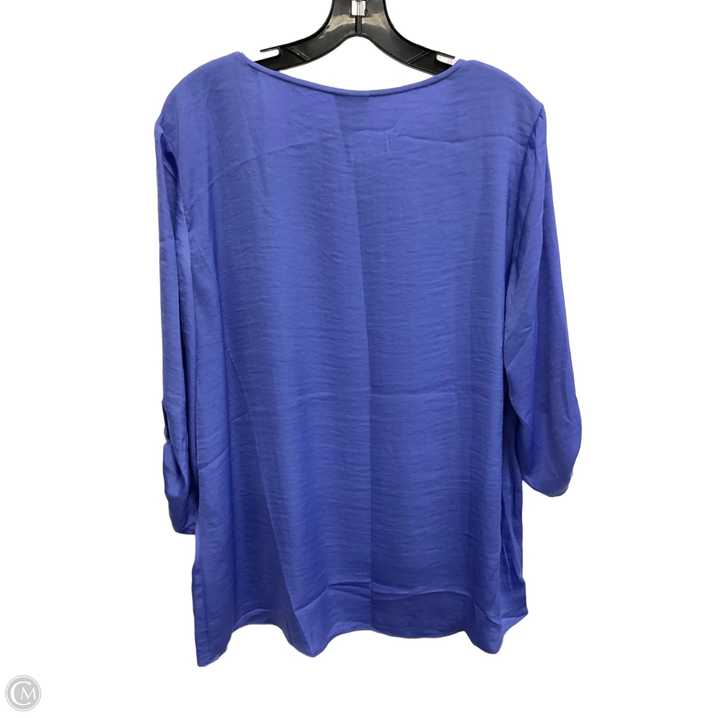 Top Long Sleeve By Chicos In Blue, Size: Xl