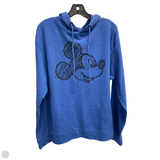 Sweatshirt Hoodie By Clothes Mentor In Blue, Size: Xl