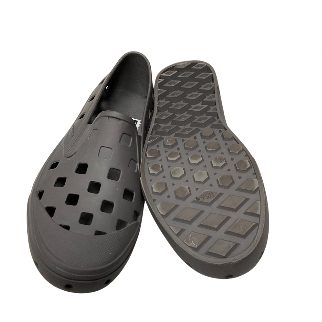 Shoes Flats By Vans In Grey, Size: 6