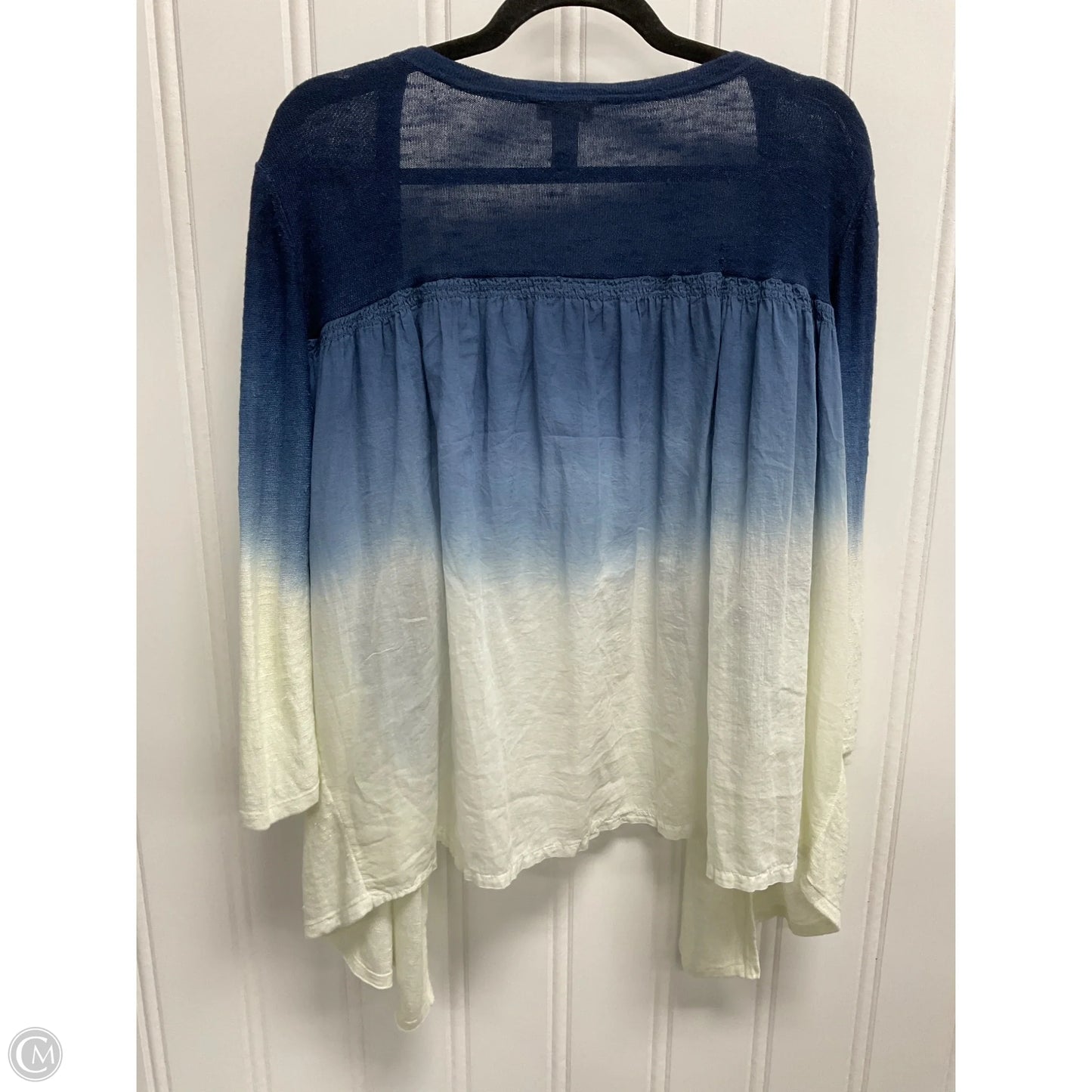 Cardigan By Chicos In Tie Dye Print, Size: L