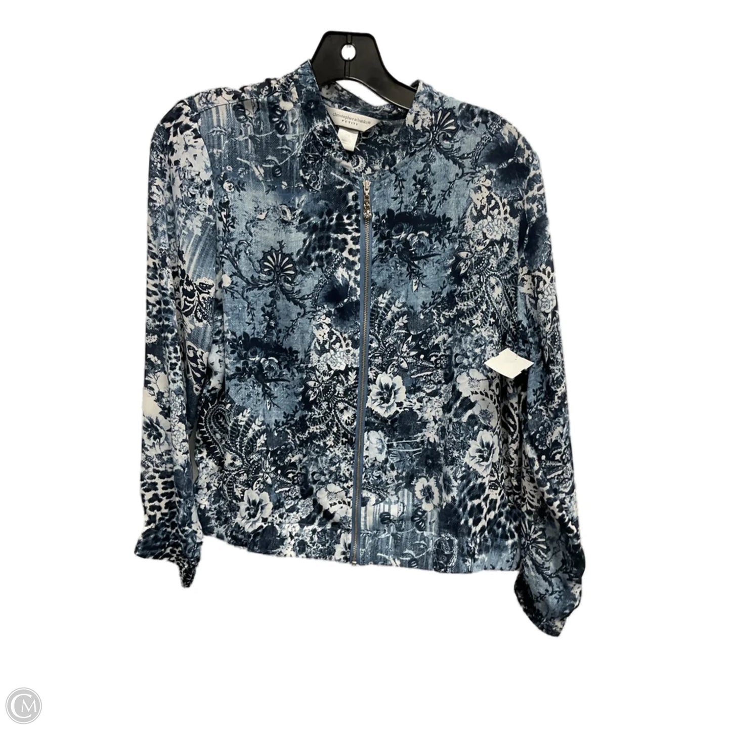 Jacket Shirt By Christopher And Banks In Blue, Size: Sp