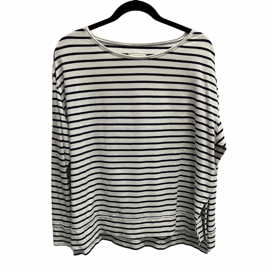 Top Long Sleeve Basic By Clothes Mentor In Striped Pattern, Size: M