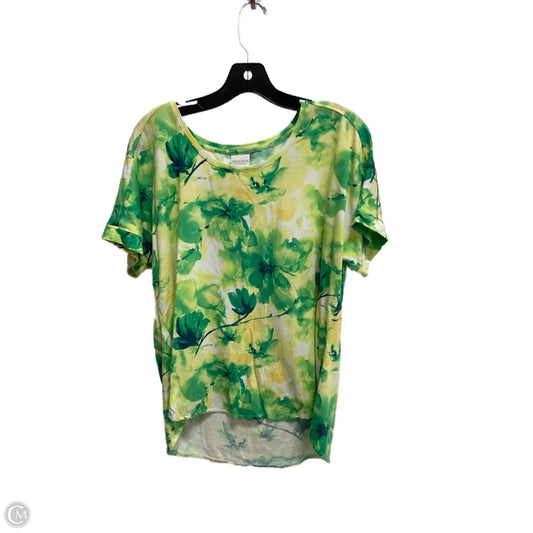 Top Short Sleeve By Chicos In Multi-colored, Size: L