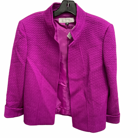 Blazer By Tahari By Arthur Levine In Purple, Size: 8