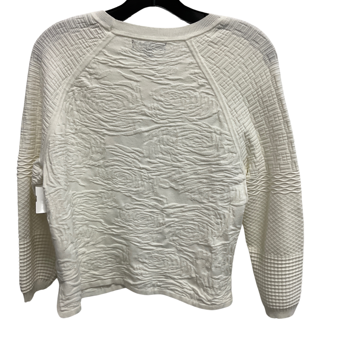 Sweatshirt Crewneck By Banana Republic In Cream, Size: M