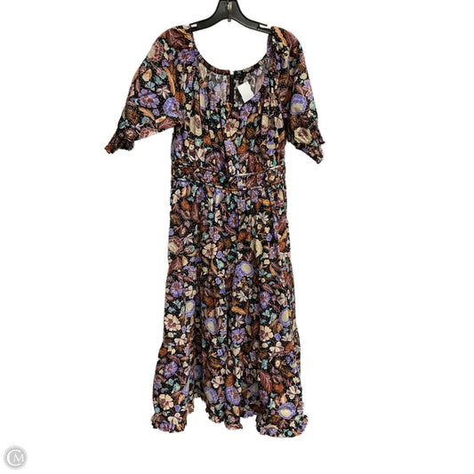 Dress Casual Maxi By Ann Taylor In Floral Print, Size: 10