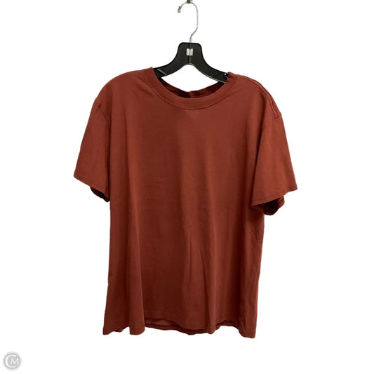 Top Short Sleeve Basic By Lululemon In Brown, Size: M