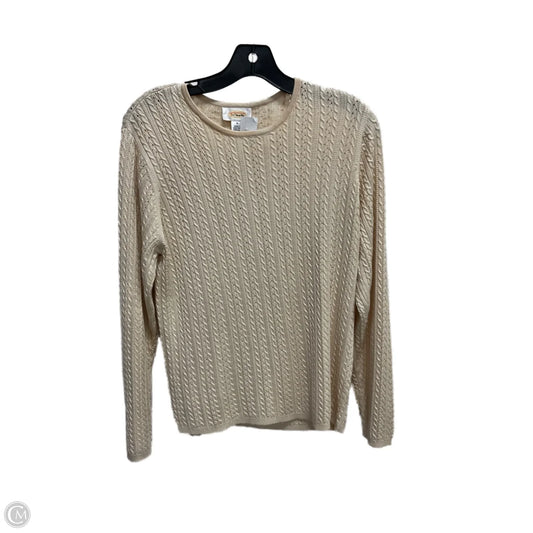 Sweater By Talbots In Tan, Size: M