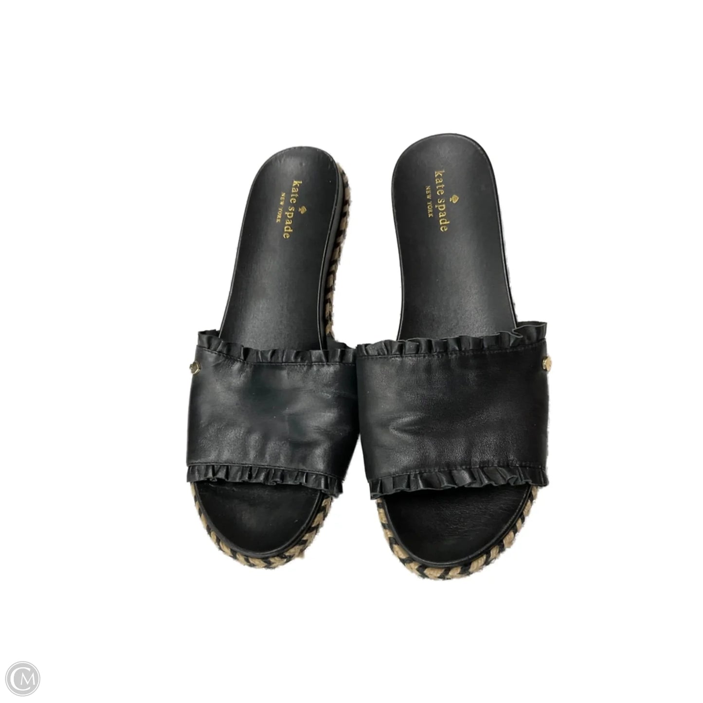 Sandals Designer By Kate Spade In Black, Size: 10