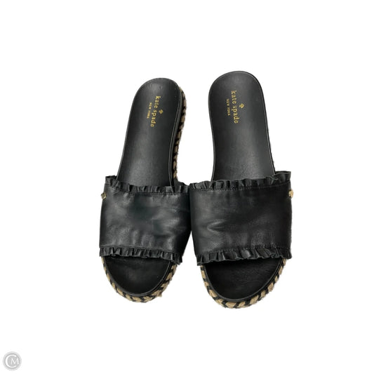 Sandals Designer By Kate Spade In Black, Size: 10
