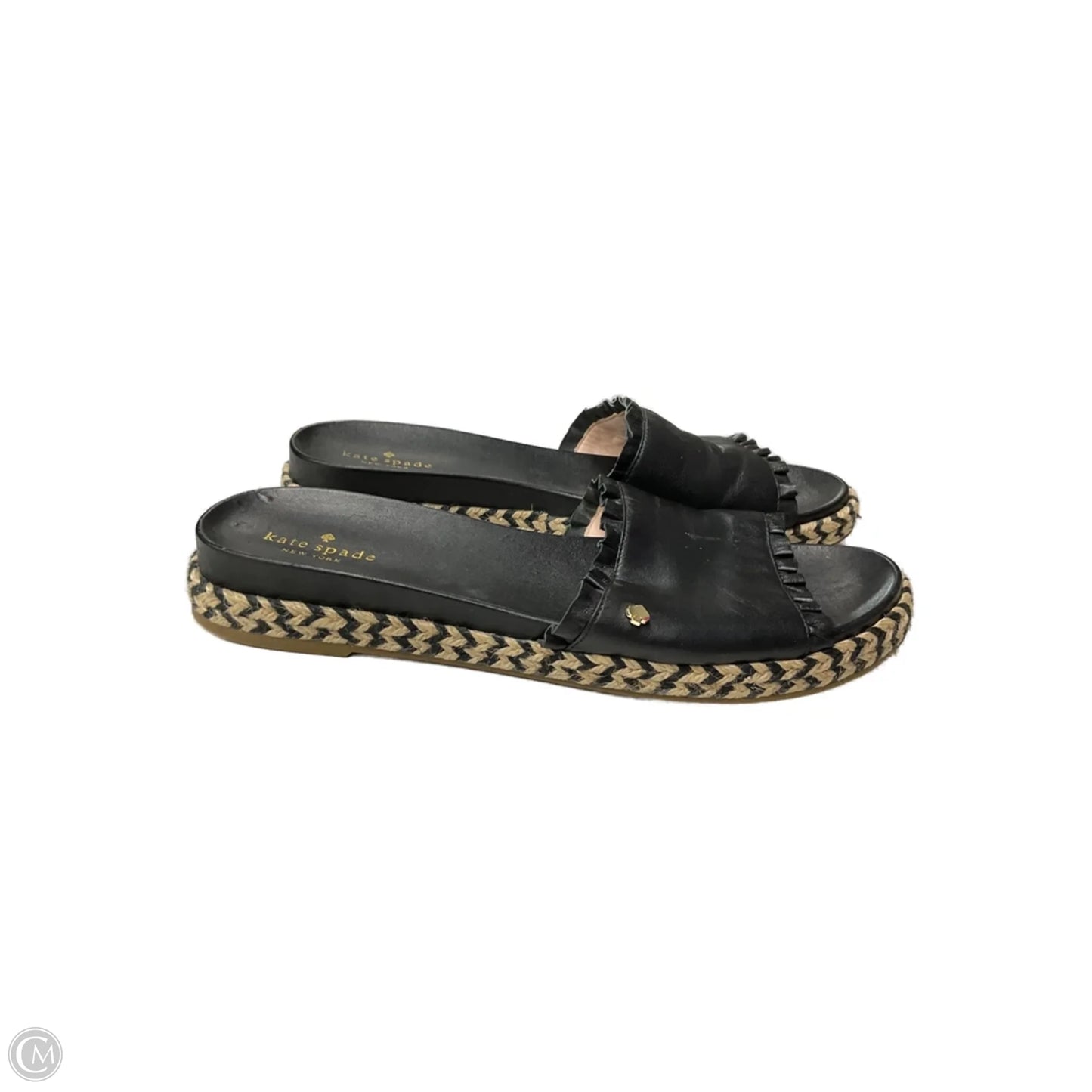 Sandals Designer By Kate Spade In Black, Size: 10