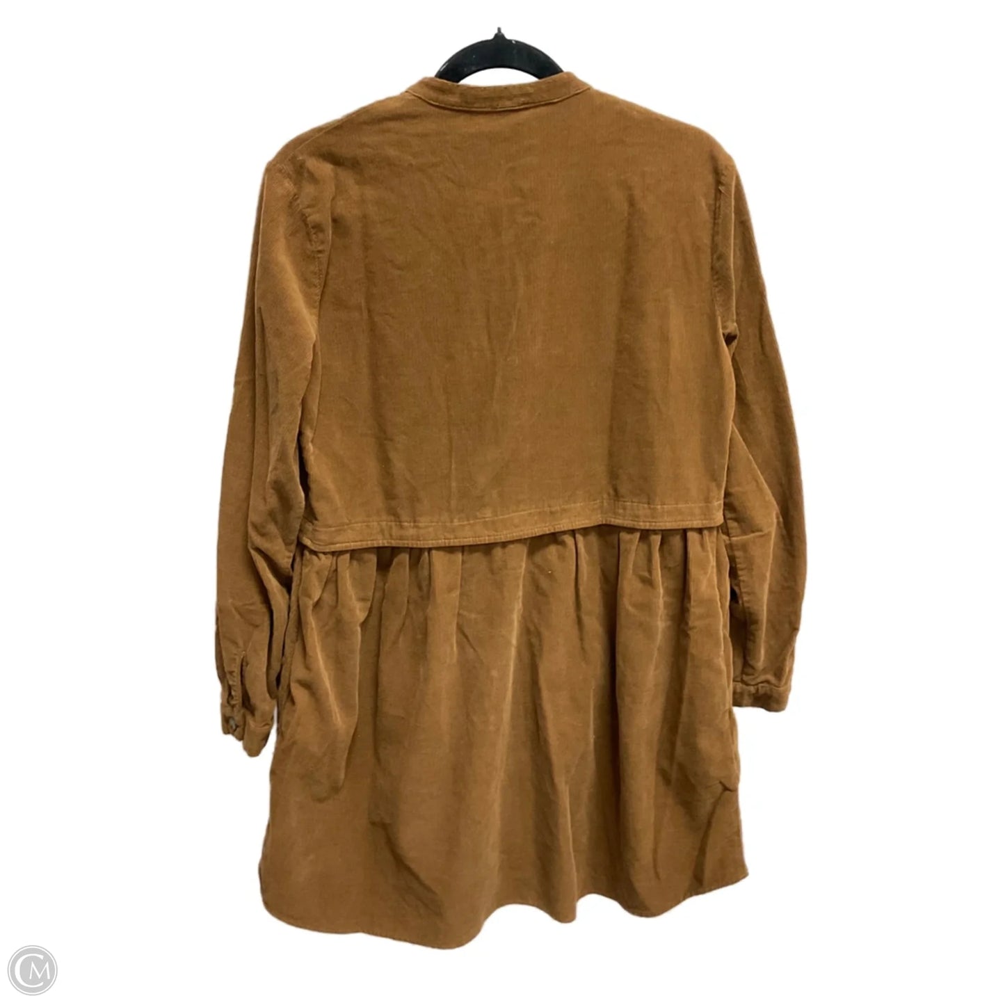 Dress Casual Midi By Zara In Brown, Size: M