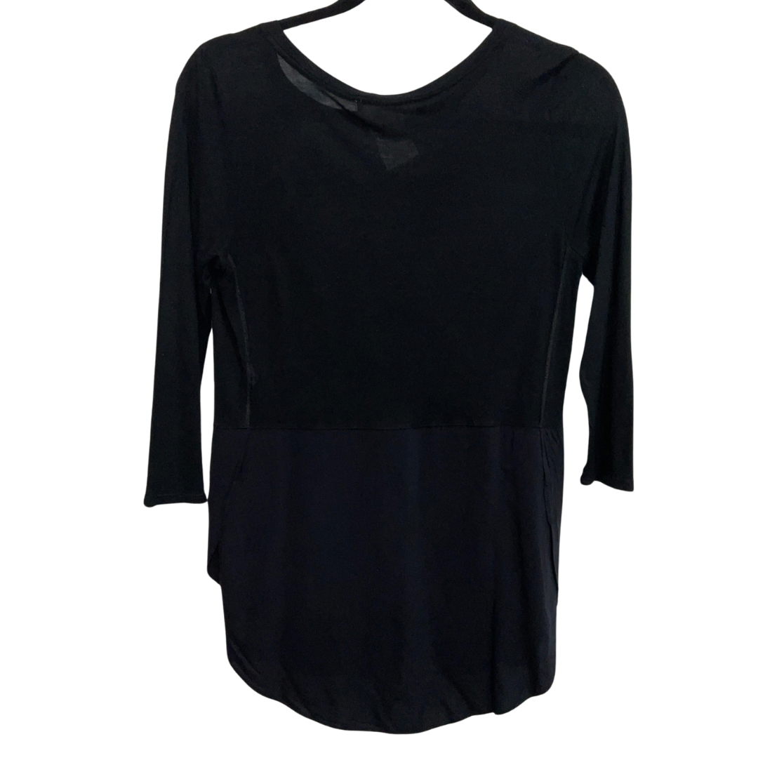 Top Long Sleeve By Vince Camuto In Black, Size: Xs