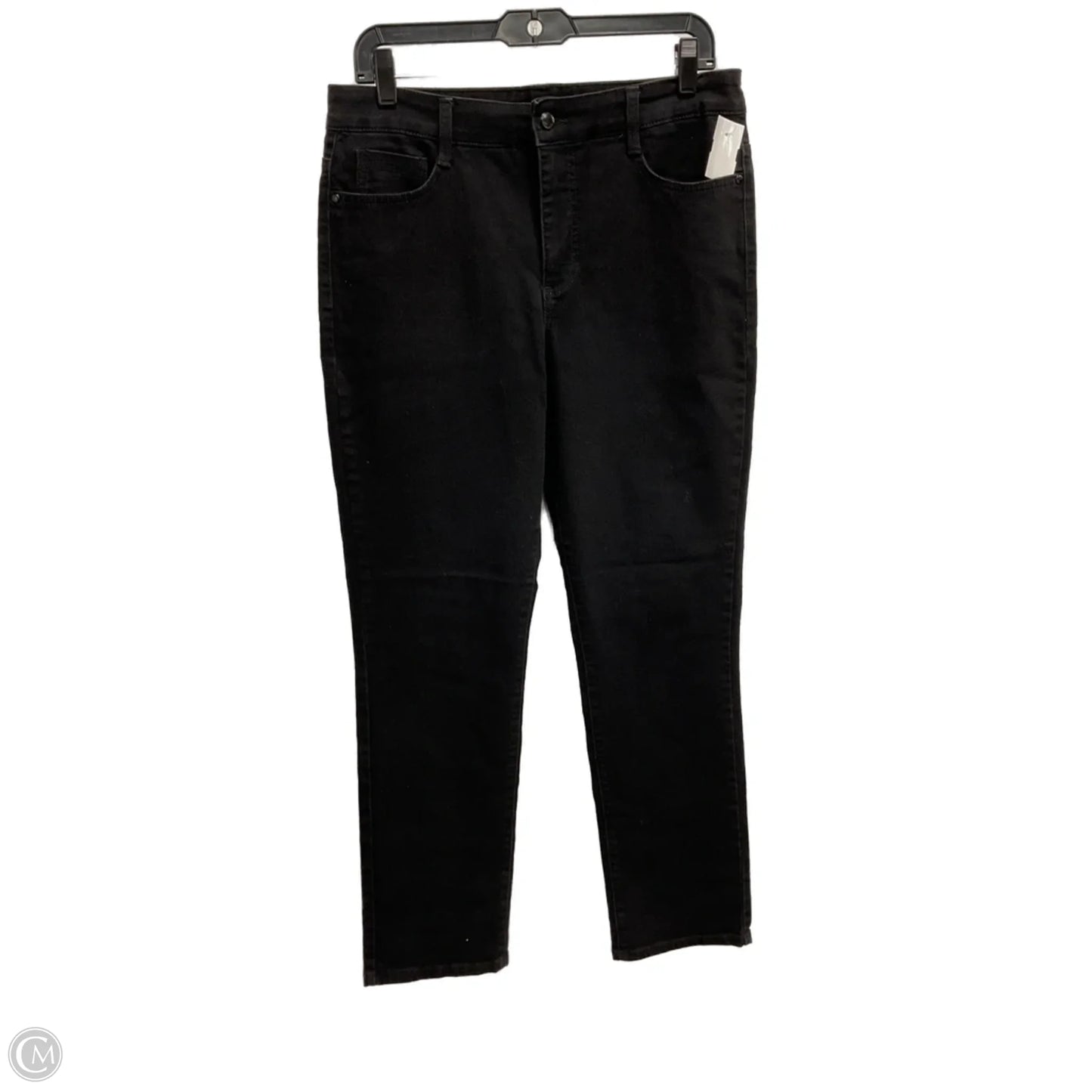 Jeans Straight By Bandolino In Black, Size: 10