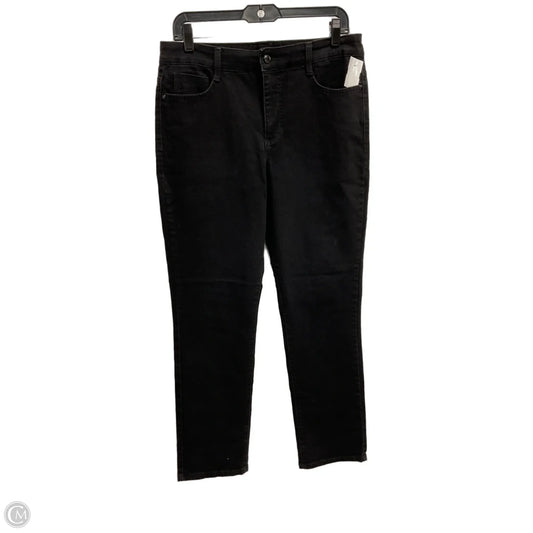 Jeans Straight By Bandolino In Black, Size: 10