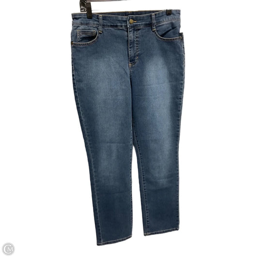 Jeans Straight By Bandolino In Blue, Size: 10