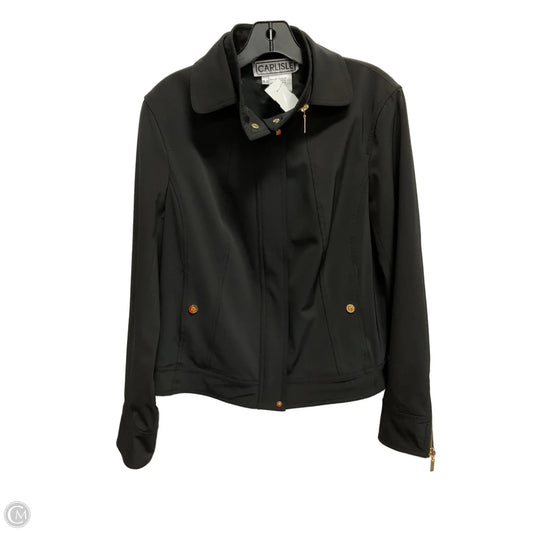 Jacket Moto By Carlisle In Black, Size: 12