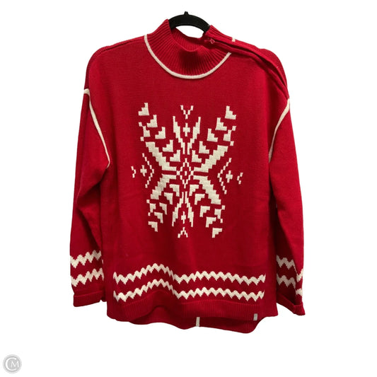 Sweater By Talbots In Red, Size: L