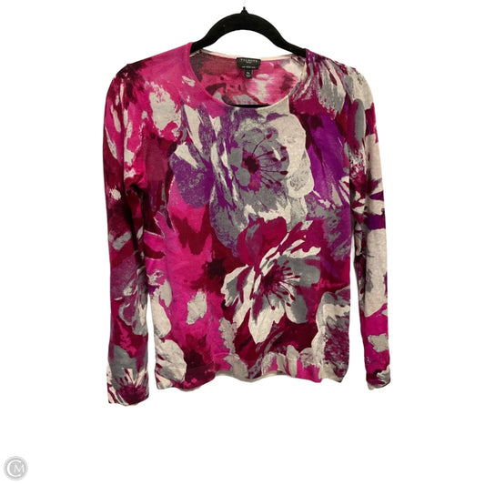 Sweater By Talbots In Floral Print, Size: M