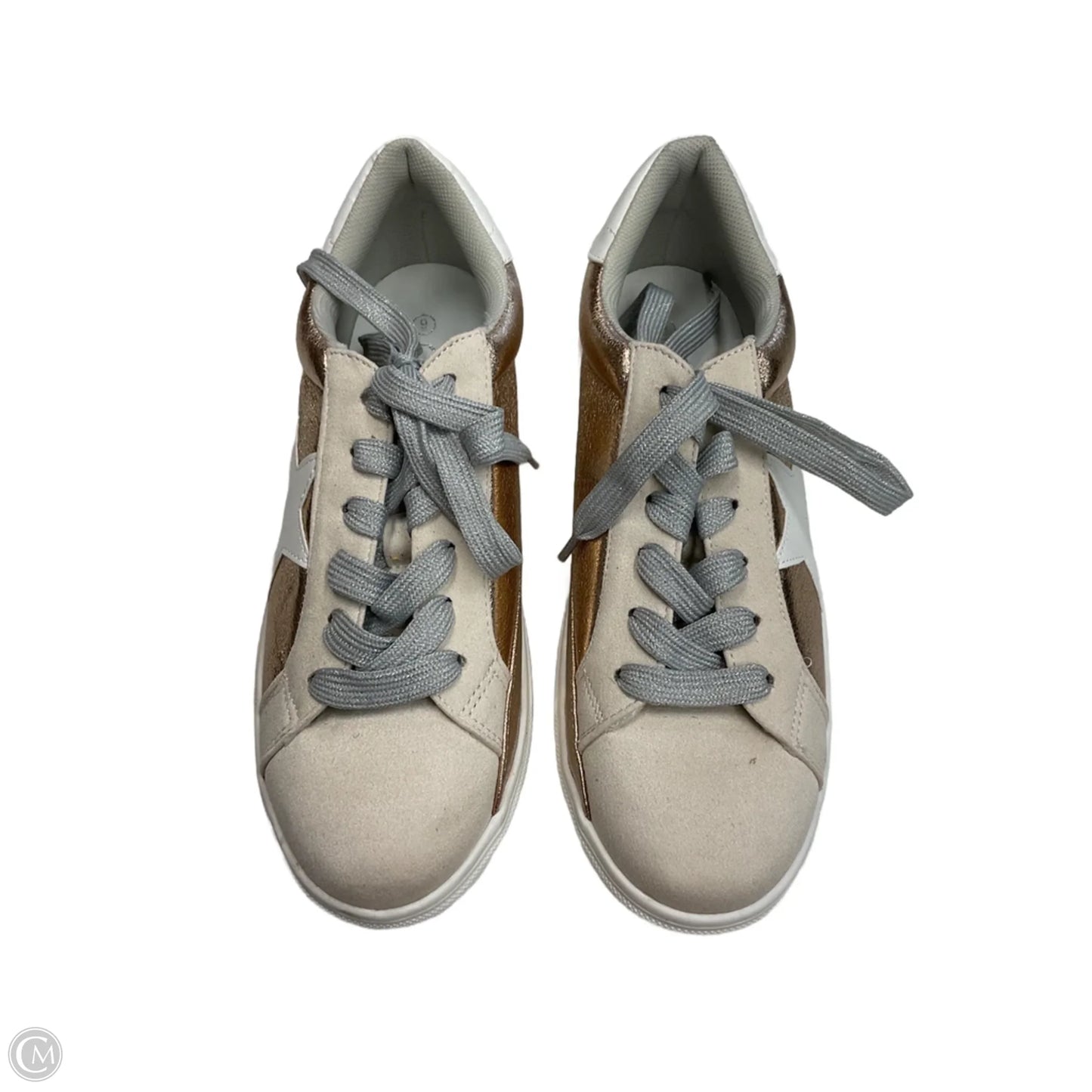 Shoes Athletic By Clothes Mentor In Gold, Size: 9