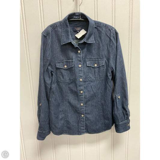 Top Long Sleeve By Talbots In Blue, Size: 14