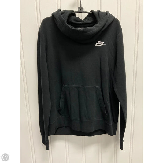 Sweatshirt Hoodie By Nike In Black, Size: M