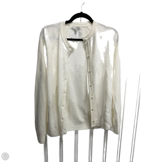 Sweater Cardigan By Mercer Street In White, Size: L