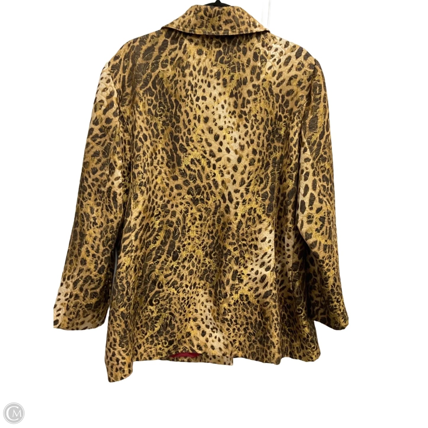 Blazer By Chicos In Animal Print, Size: Xxl