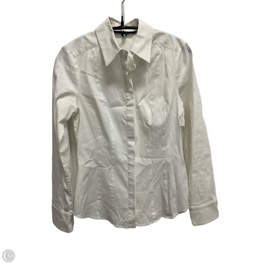 Top Long Sleeve By White House Black Market In White, Size: 2