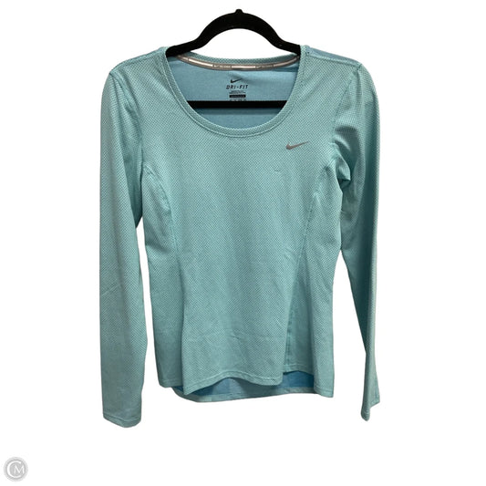 Top Long Sleeve By Nike In Aqua, Size: Xs