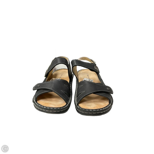 Sandals Flats By Finn Comfort In Black, Size: 9.5